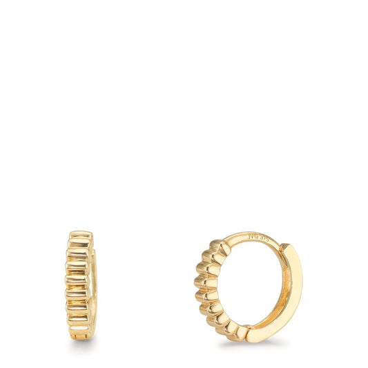 Scharnier oorringen creolen 375/9K geel goud