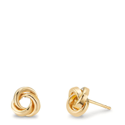 Ohrstecker 375/9 K Gelbgold Knoten Ø7 mm