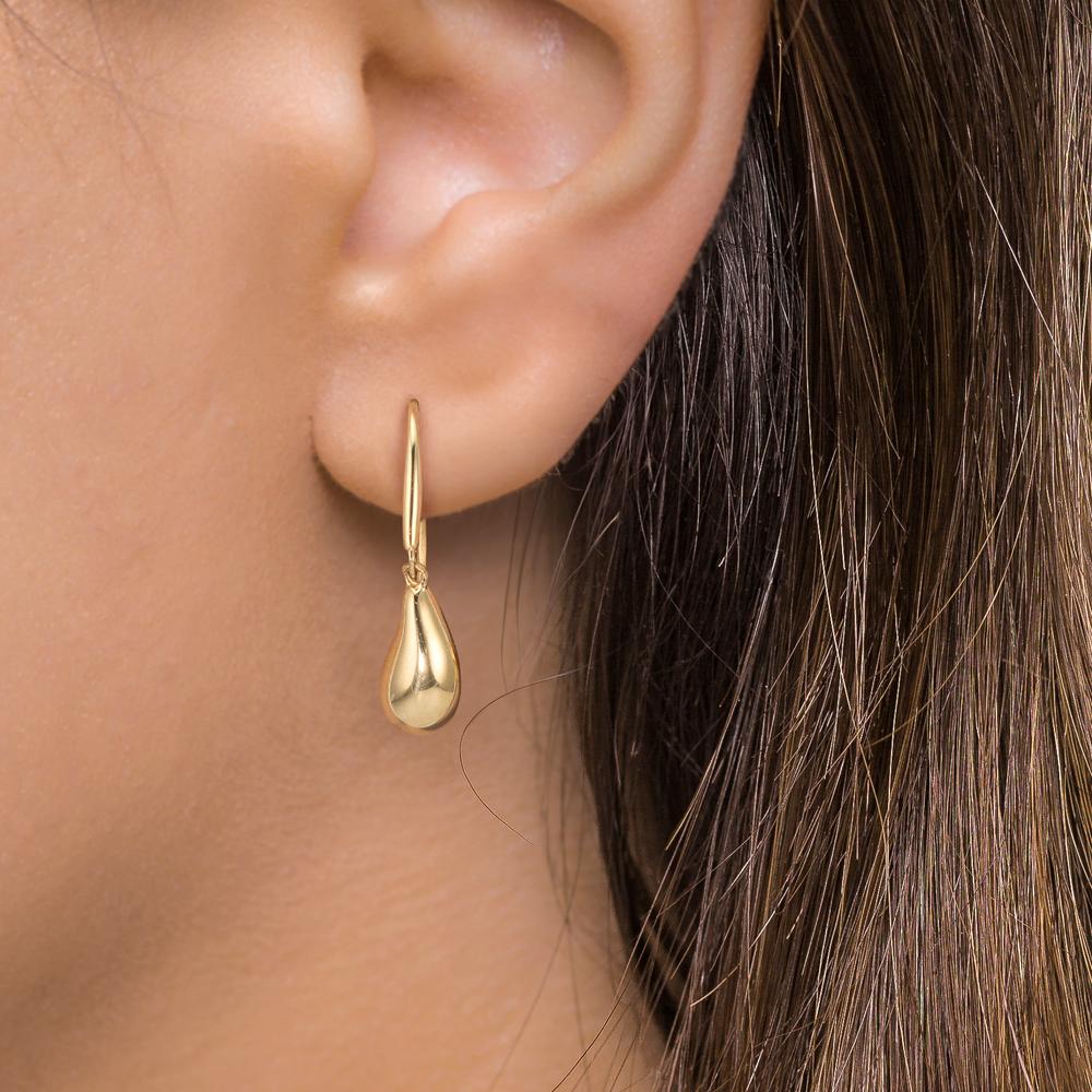 Ohrhänger 375/9 K Gelbgold Tropfen