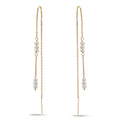Durchziehohrhänger 375/9 K Gelbgold Süsswasserzuchtperle, 12 Perlen, 2.5 mm