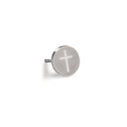 Clous d'oreille à l'unité Acier inoxydable Croix Ø8 mm