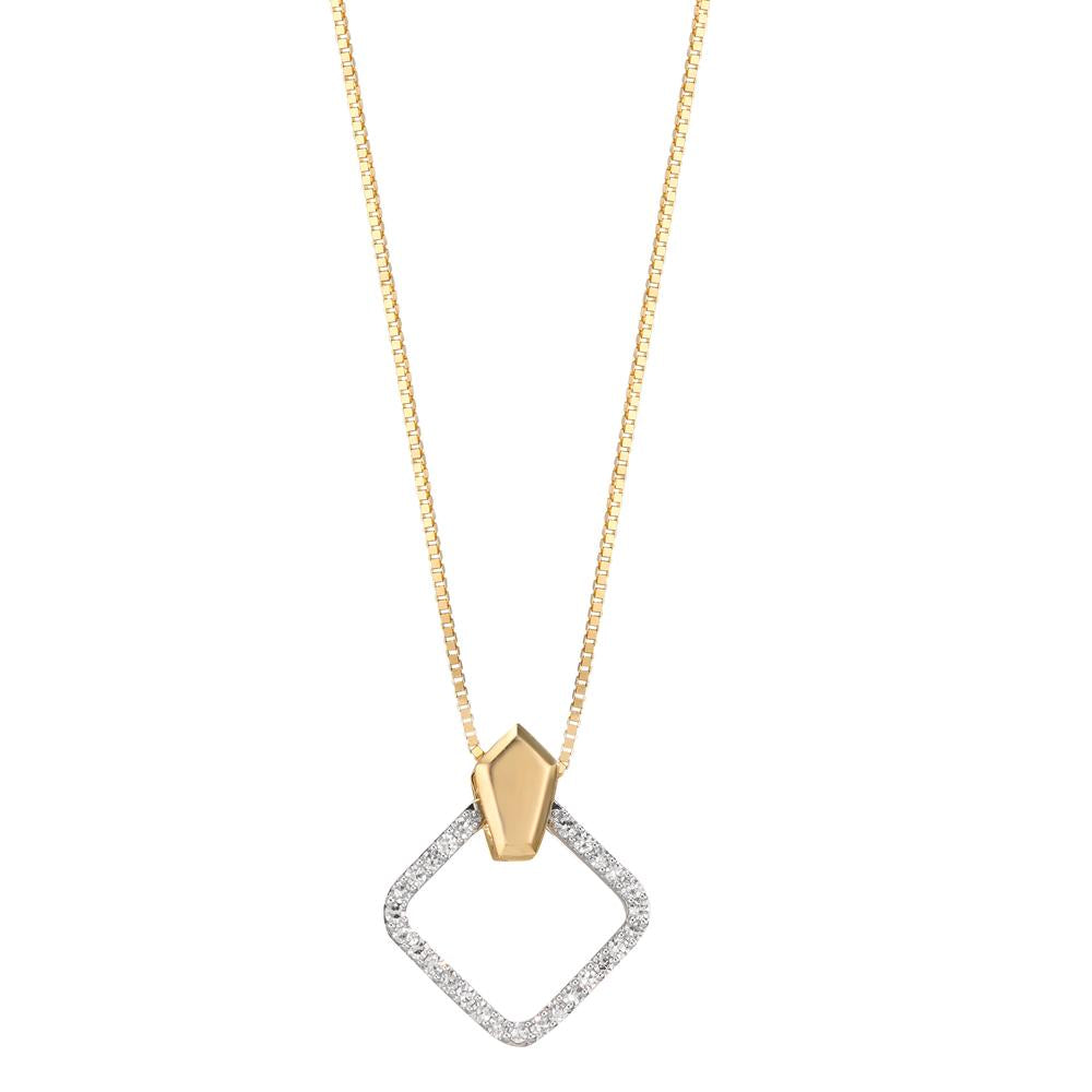 Hanger 750/18K geel goud Diamant 0.10 ct, w-si