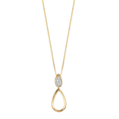 Pendentif Or jaune 18K Diamant 0.03 ct, 6 Pierres, w-pi1