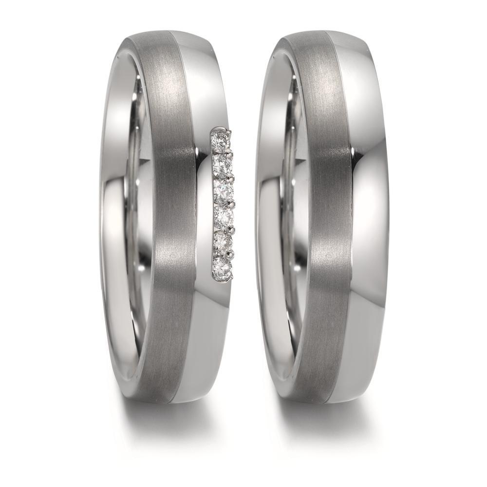 Partnerring Edelstahl, Titan