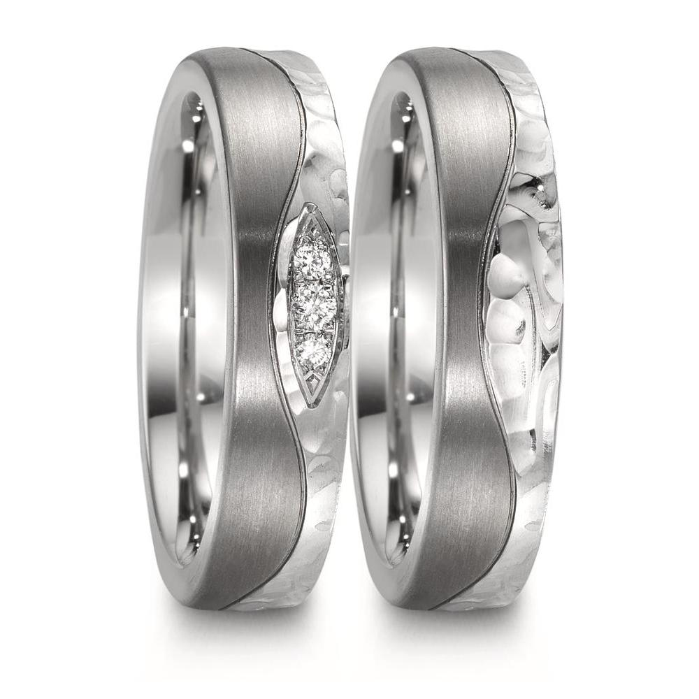 Partnerring Edelstahl, Titan