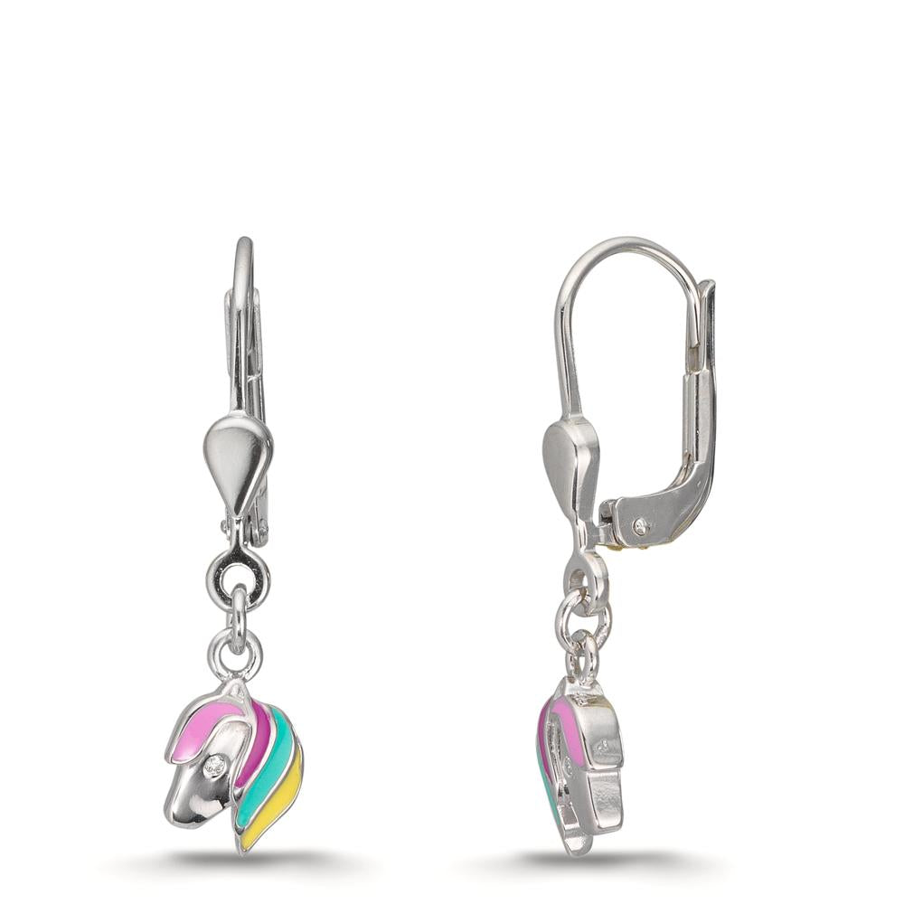 Ohrhänger Silber rhodiniert Pferd