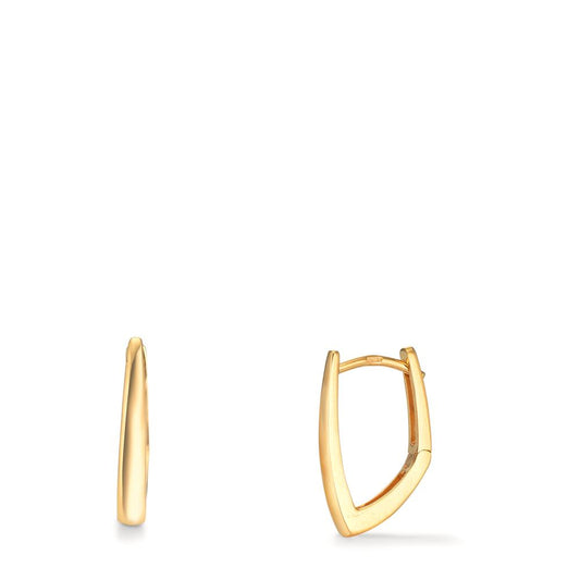 Créoles à charnières Argent jaune Plaqué or