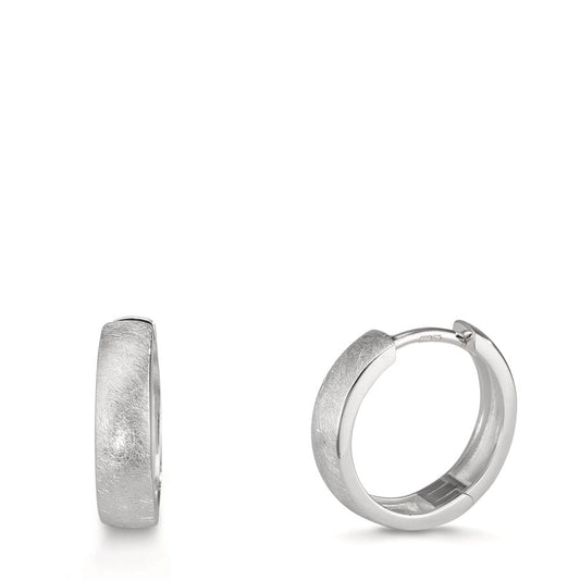 Scharnier oorringen creolen Zilver