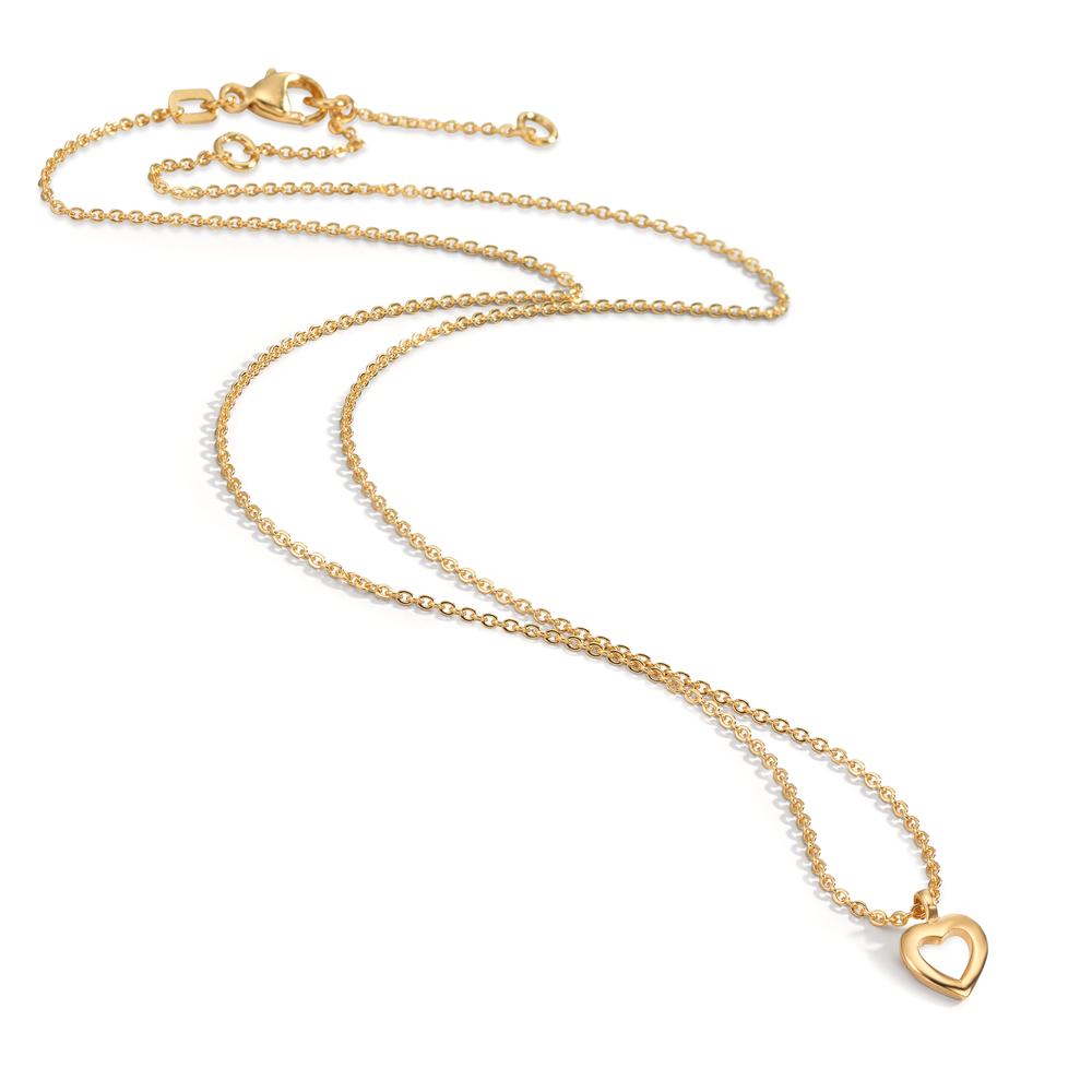 Collier 375/9 K Gelbgold Herz 38-42 cm verstellbar