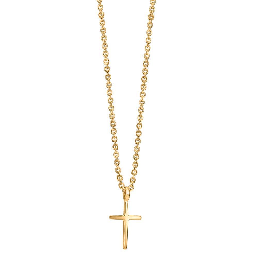 Collier 375/9K geel goud Kruis 38-42 cm