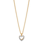 Collier 375/9K geel goud Zirkonia Hart 38-42 cm