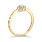 Fingerring 375/9 K Gelbgold Zirkonia