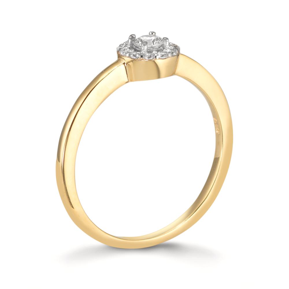 Fingerring 375/9 K Gelbgold Zirkonia