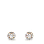 Oorknoppen 375/9K geel goud Zirkonia Ø5.5 mm