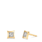 Ohrstecker 375/9 K Gelbgold Zirkonia 2 Steine