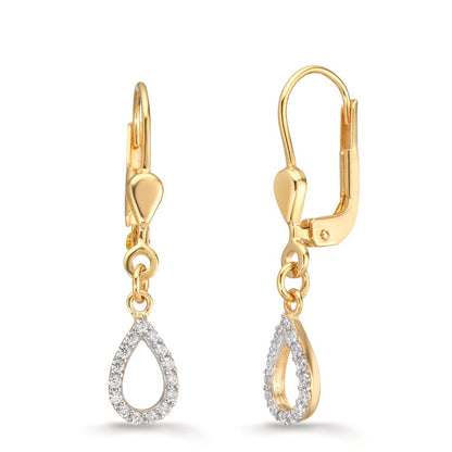 Ohrhänger 375/9 K Gelbgold Zirkonia