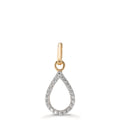 Hanger 375/9K geel goud Zirkonia