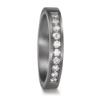 Partnerring 999 Tantal Diamant Lab Grown 0.25 ct, 10 Steine, tw-vsi