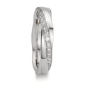 Partnerring 750/18K witgoud Diamant 0.097 ct, 11 Steen, w-si