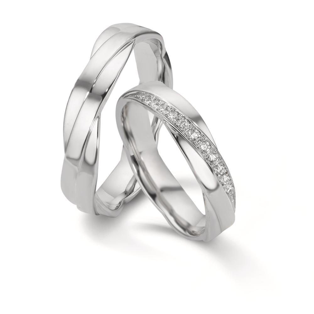 Alliance Or blanc 18K