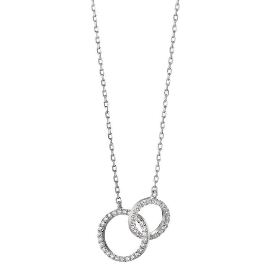 Collier Argent Zircone Rhodié 40-42 cm