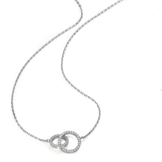 Collier Argent Zircone Rhodié 40-42 cm