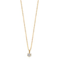 Collier 750/18K geel goud Diamant 0.05 ct, w-si 42-45 cm