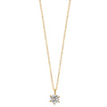 Collier 750/18K geel goud Diamant 0.25 ct, w-si 42-45 cm