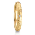 Alliance Or jaune 18K Diamant 0.014 ct, w-si