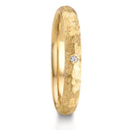 Alliance Or jaune 18K Diamant 0.014 ct, w-si