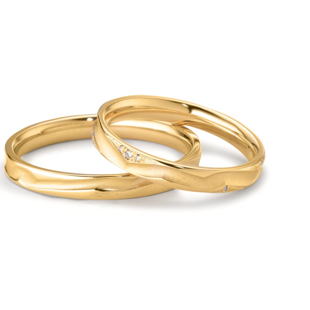 Partnerring 750/18K geel goud