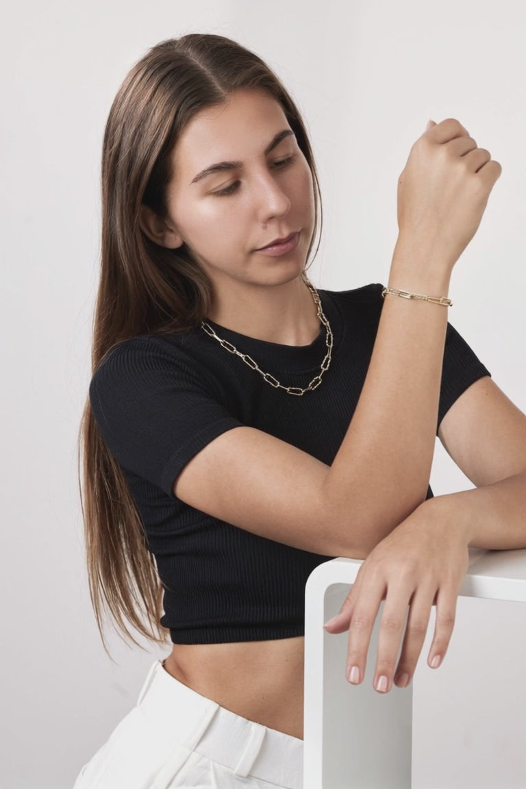 Bracelet Acier inoxydable jaune PVD