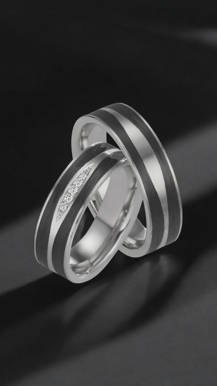 Partnerring 950 Platina, Carbon