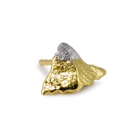 Oorknop 1 stuk 750/18 krt geel goud Matterhorn-188113