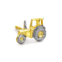 Oorknop 1 stuk 750/18 krt geel goud Tractor-505306