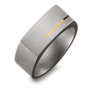 Ring Titanium, 750/18 krt geel goud-521725