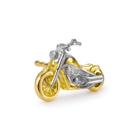 Oorknop 1 stuk 750/18 krt geel goud Motorfiets-527796