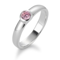 Ring Zilver Zirkonia roze-531296