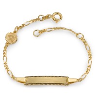 Graveer armband 375/9 krt geel goud 12-14 cm-537541