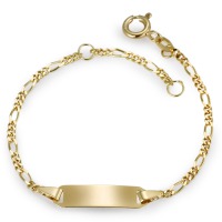 Graveer armband 375/9 krt geel goud 12-14 cm-537543