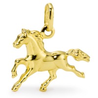 Hanger 750/18 krt geel goud Paard-547147