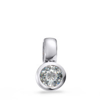 Pendentif Or blanc 750/18 K Diamant blanc, 0.15 ct, brillant, w-si