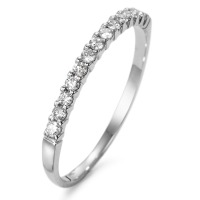 Memory ring 750/18K krt witgoud Diamant wit, 0.15 ct, 13 Steen, w-si-564569