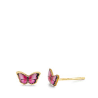 Clous d'oreilles Or jaune 375/9 K Papillon