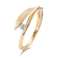 Ring 750/18 krt geel goud Diamant 0.07 ct, [Brillant], w-si-594945