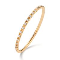 Memory ring 750/18 krt geel goud Diamant 0.04 ct, 18 Steen, w-si-605628