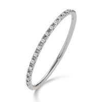 Memory ring 750/18K krt witgoud Diamant 0.04 ct, 18 Steen, w-si-605629