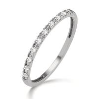 Memory ring 750/18K krt witgoud Diamant 0.15 ct, 10 Steen, w-si-605649