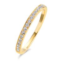 Memory ring 750/18 krt geel goud Diamant 0.20 ct, 17 Steen, w-si-605793