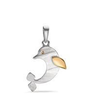 Hanger Zilver Geel Gerhodineerd Dolfijn-606943